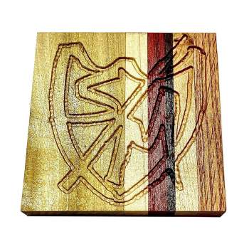 Beer Coaster S&M Wood square