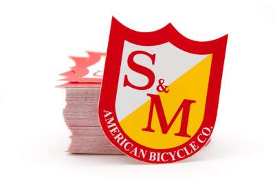 Sticker S&M Medium Shield 100er Pack