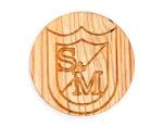 Beer Coaster S&M Wood round